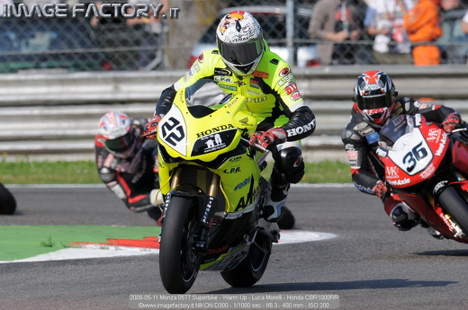 2008-05-11 Monza 0577 Superbike - Warm Up - Luca Morelli - Honda CBR1000RR